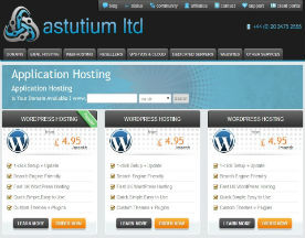 Astutium Website WordPress Hosting Screenshot